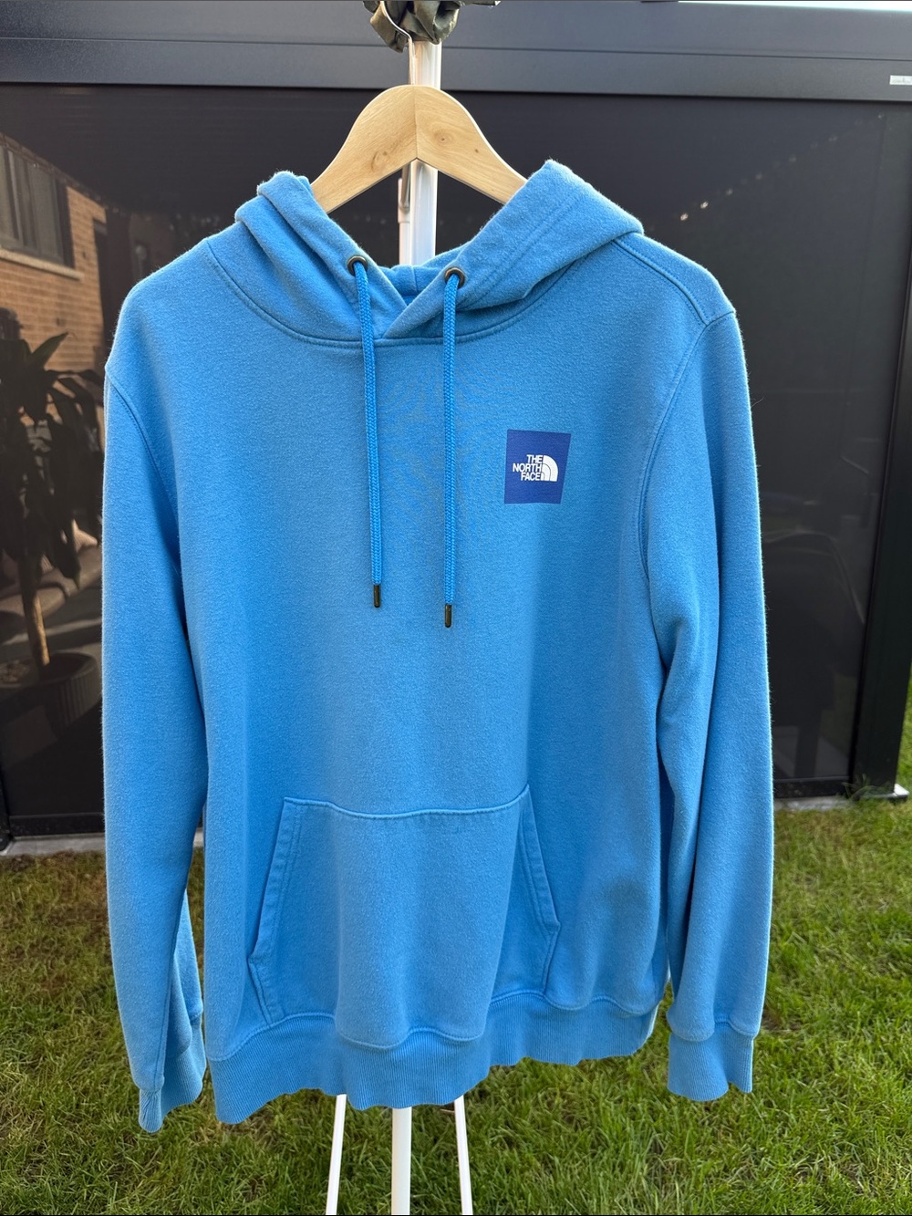 The North Face Men’s Sky Blue Fleece Pullover Hoodie